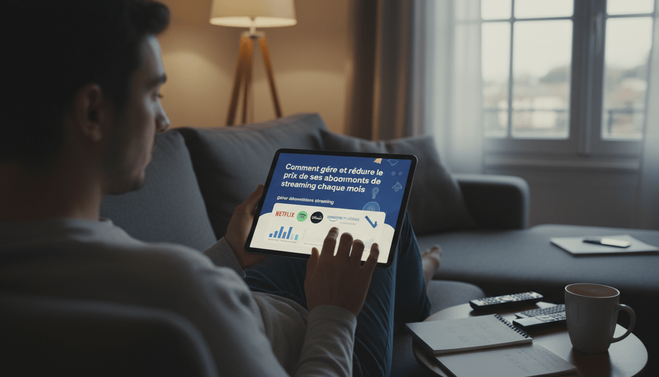 Comment gérer et réduire le prix de ses abonnements de streaming chaque mois