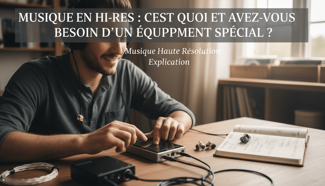 Musique en Hi-Res : C’est quoi et avez-vous besoin d’un équipement spécial ?